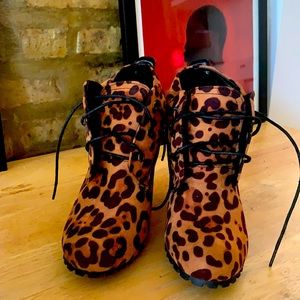 3 inch booties worn 2-3 times.